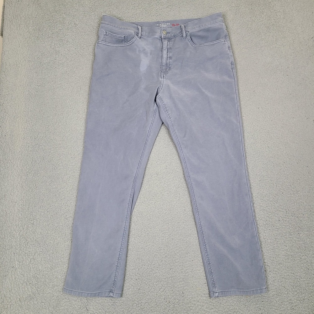 7Diamonds Generation 5 Pocket Jeans Men's 38x29 Gray Denim Stretch Straight Leg